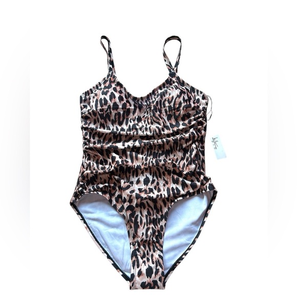 Nicole Miller Black and Brown Swim Coverup - Picture 1 of 8